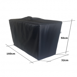 Borsa protettiva impermeabile per materasso pieghevole 200x160x8 cm - nera
