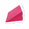 Cuscino a cuneo multifunzionale 35x45x20 cm - per sdraiarsi, leggere e sostenere le gambe - 1021 Marrone