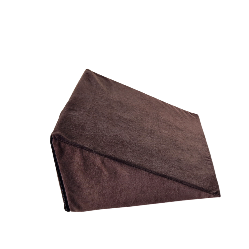 Cuscino a cuneo multifunzionale 35x45x20 cm - per sdraiarsi, leggere e sostenere le gambe - 1021 Marrone