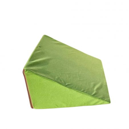 Cuscino a cuneo multifunzionale 35x45x20 cm - per sdraiarsi, leggere e sostenere le gambe - 1229 Verde