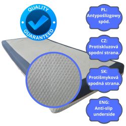 Coprimaterasso VENUS 90x200 (15–18 cm) con cerniera, traspirante, antiscivolo, lavabile a 30°C | Natalia Spzoo