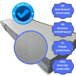 Coprimaterasso CLASSIC 90x200 (16–22 cm) con cerniera perimetrale, antiscivolo, con maniglie, lavabile a 40°C | Natalia Spzoo