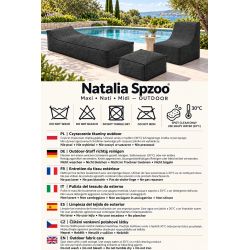 Maxi Outdoor Daybed 200x90x40 cm – lettino da giardino, pouf gigante e chaise longue 01