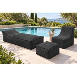 Maxi Outdoor Daybed 200x90x40 cm – lettino da giardino, pouf gigante e chaise longue 01