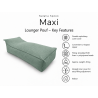 Maxi Indoor 200x90x40 cm – pouf gigante, chaise longue e lettino relax B09