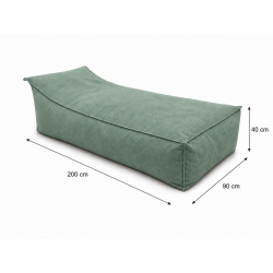 Maxi Indoor 200x90x40 cm – pouf gigante, chaise longue e lettino relax B09