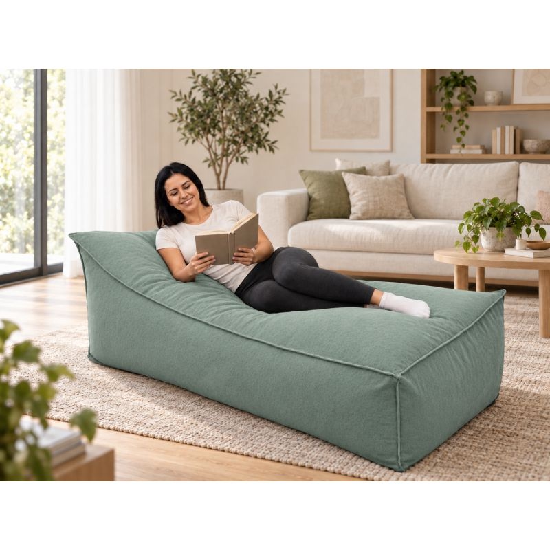 Maxi Indoor 200x90x40 cm – pouf gigante, chaise longue e lettino relax B09