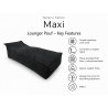 Maxi Indoor 200x90x40 cm – pouf gigante, chaise longue e lettino relax B15