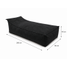 Maxi Indoor 200x90x40 cm – pouf gigante, chaise longue e lettino relax B15