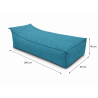 Maxi Indoor 200x90x40 cm – pouf gigante, chaise longue e lettino relax B18