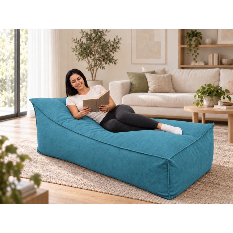 Maxi Indoor 200x90x40 cm – pouf gigante, chaise longue e lettino relax B18