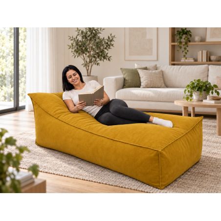 Maxi Indoor 200x90x40 cm – pouf gigante, chaise longue e lettino relax B33