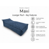 Maxi Indoor 200x90x40 cm – pouf gigante, chaise longue e lettino relax B39