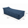 Maxi Indoor 200x90x40 cm – pouf gigante, chaise longue e lettino relax B39