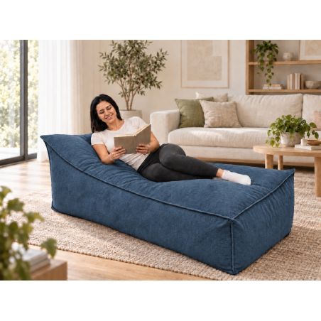 Maxi Indoor 200x90x40 cm – pouf gigante, chaise longue e lettino relax B39