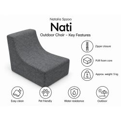 Nati Outdoor 55x75x70 cm – poltrona da giardino, poltrona relax per terrazza 23