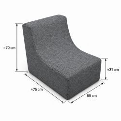 Nati Outdoor 55x75x70 cm – poltrona da giardino, poltrona relax per terrazza 23