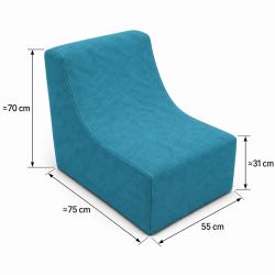 Nati Indoor 55x75x70 cm – poltrona relax, poltrona da salotto B18