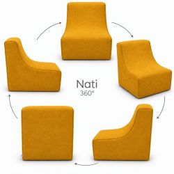 Nati Indoor 55x75x70 cm – poltrona relax, poltrona da salotto B33