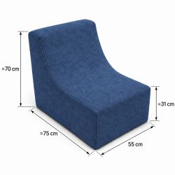 Nati Indoor 55x75x70 cm – poltrona relax, poltrona da salotto B39