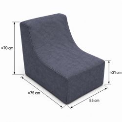 Nati Indoor 55x75x70 cm – poltrona relax, poltrona da salotto B40