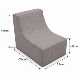 Nati Indoor 55x75x70 cm – poltrona relax, poltrona da salotto B50