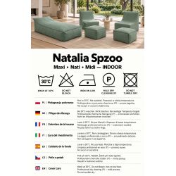 Maxi Indoor 200x90x40 cm – pouf gigante, chaise longue e lettino relax B09