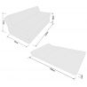 Materasso pieghevole divano schiuma ospiti 200x120x10 cm 1008