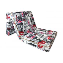 Fodera di ricambio per il materasso pieghevole 195x65x10 cm - LONDON