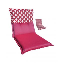 Cuscini schienale basso 100 x 45 cm Cuscino reversibile per sedie da giardino 2863402