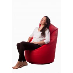 Natalia Spzoo – Pouf Poltrona Sacco a pera Medium Point con EPS perle - Blu