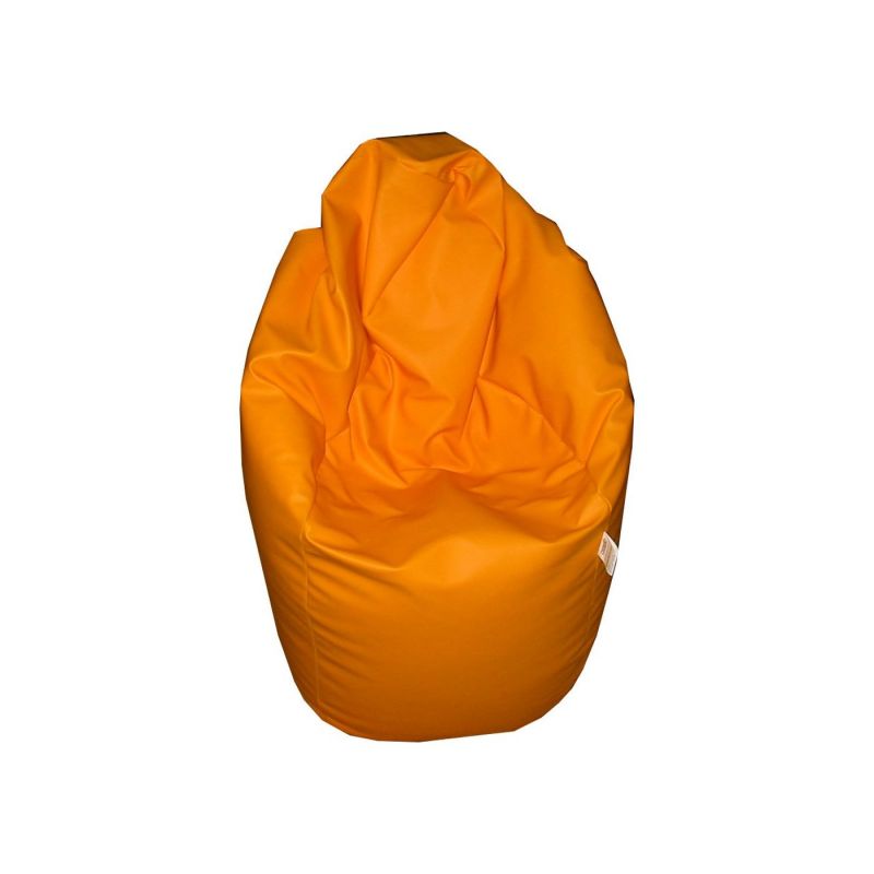 Natalia Spzoo – Pouf Poltrona Sacco a pera Medium Point con EPS perle - Arancione