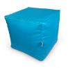Pouf Quadrato Poggiapiedi 35x35x35 cm Sacco a cube è riempita con EPS perle - Blu