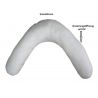 Cuscino 190 cm gravidanza allattamento con sfoderabile e lavabile federa,  EPS 003
