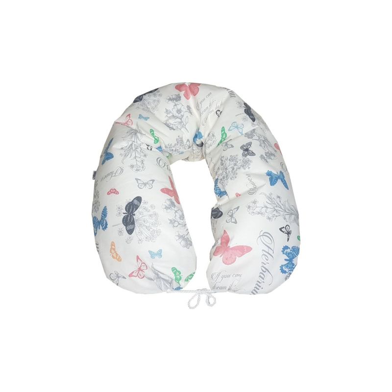 Federa in cotone con cerniera per cuscino da allattamento 190 cm 001