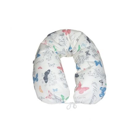 Federa in cotone con cerniera per cuscino da allattamento 190 cm 001
