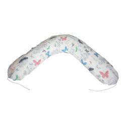 Federa in cotone con cerniera per cuscino da allattamento 190 cm 001