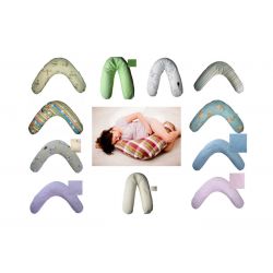 Federa in cotone con cerniera per cuscino da allattamento 190 cm  002