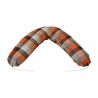 Federa in cotone con cerniera per cuscino da allattamento 190 cm  004