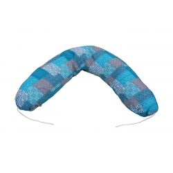 Federa in cotone con cerniera per cuscino da allattamento 190 cm 007