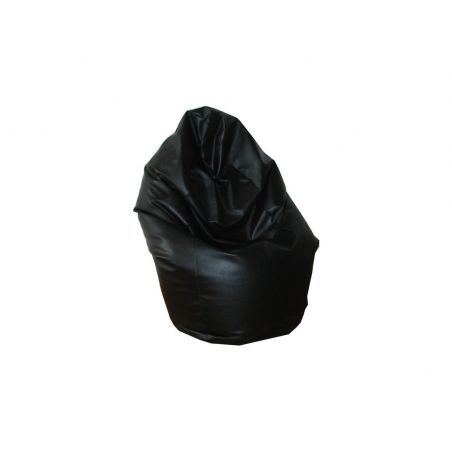Natalia Spzoo – Pouf Poltrona Sacco a pera Medium Point con EPS perle - Nero