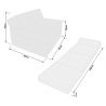 Materasso pieghevole con testiera 200x70x10 cm BTR