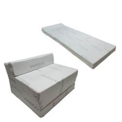 Materasso pieghevole con testiera 200x70x10 cm BTR