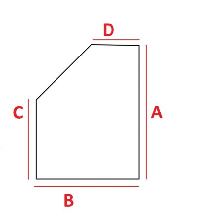 Materasso schiuma 8 cm angolo smussato Materasso schiuma 8 cm angolo smussato