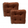 Set di 2 cuscino per sedia trapuntato circa 40 x 40 x 8 cm - 1000