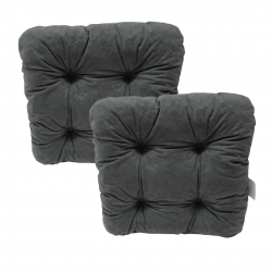 Set di 2 cuscino per sedia trapuntato circa 40 x 40 x 8...