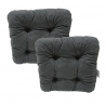 Set di 2 cuscino per sedia trapuntato circa 40 x 40 x 8 cm - 1008