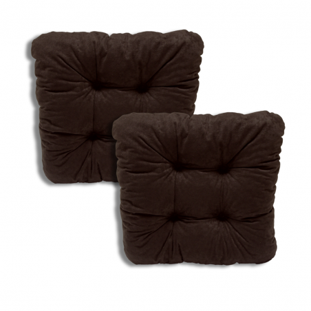 Set di 2 cuscino per sedia trapuntato circa 40 x 40 x 8 cm - 1021