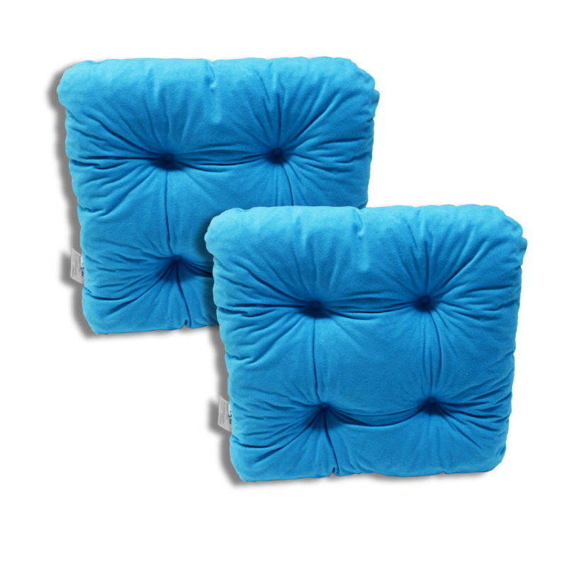 Set di 2 cuscino per sedia trapuntato circa 40 x 40 x 8 cm - 1331