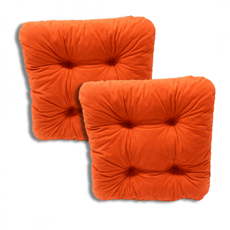 Set di 2 cuscino per sedia trapuntato circa 40 x 40 x 8 cm - 1333